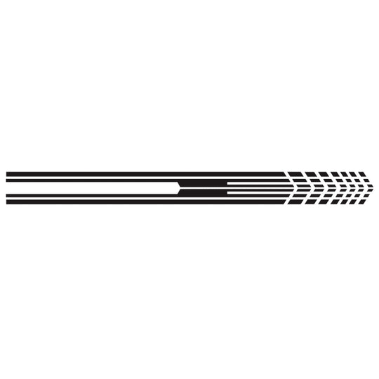 D-730 Stripe Pattern Car Modified Decorative Sticker(Black)