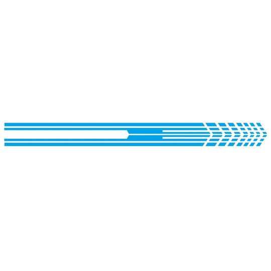 D-730 Stripe Pattern Car Modified Decorative Sticker(Blue)