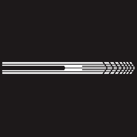 D-730 Stripe Pattern Car Modified Decorative Sticker(White)