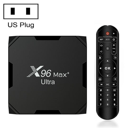 X96 Max+ Ultra 4GB+64GB Amlogic S905X4 8K Smart TV BOX Android 11.0 Media Player, Plug Type:US Plug