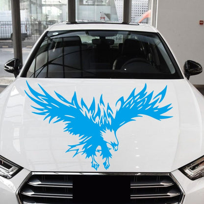 D-733 Eagle Pattern Car Modified Hood Decorative Sticker(Blue) - In Car by buy2fix | Online Shopping UK | buy2fix