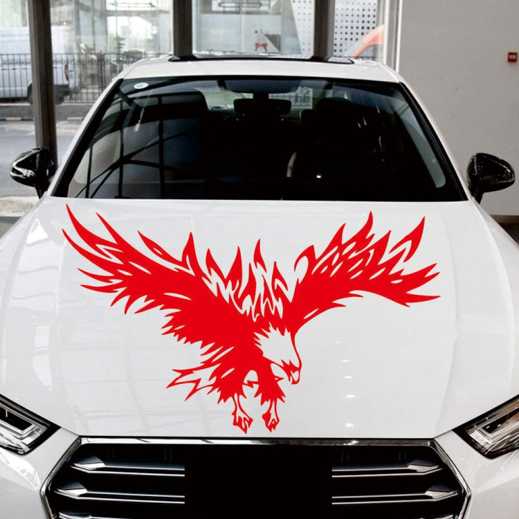 D-733 Eagle Pattern Car Modified Hood Decorative Sticker(Red) by buy2fix