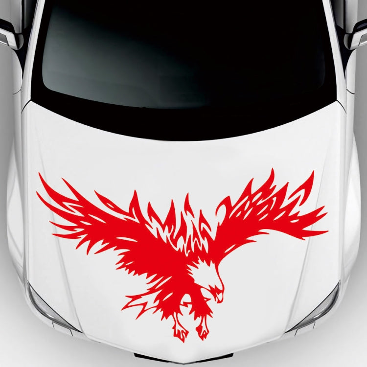 D-733 Eagle Pattern Car Modified Hood Decorative Sticker(Red) by buy2fix
