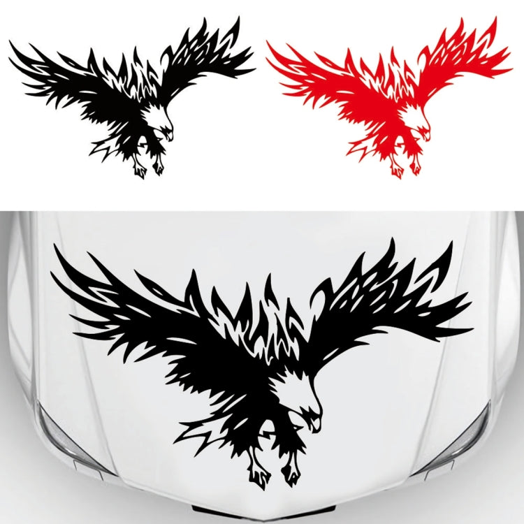 D-733 Eagle Pattern Car Modified Hood Decorative Sticker(Red) by buy2fix