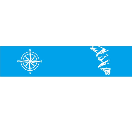 D-864 Compass Pattern Car Modified Decorative Sticker(Blue) by buy2fix