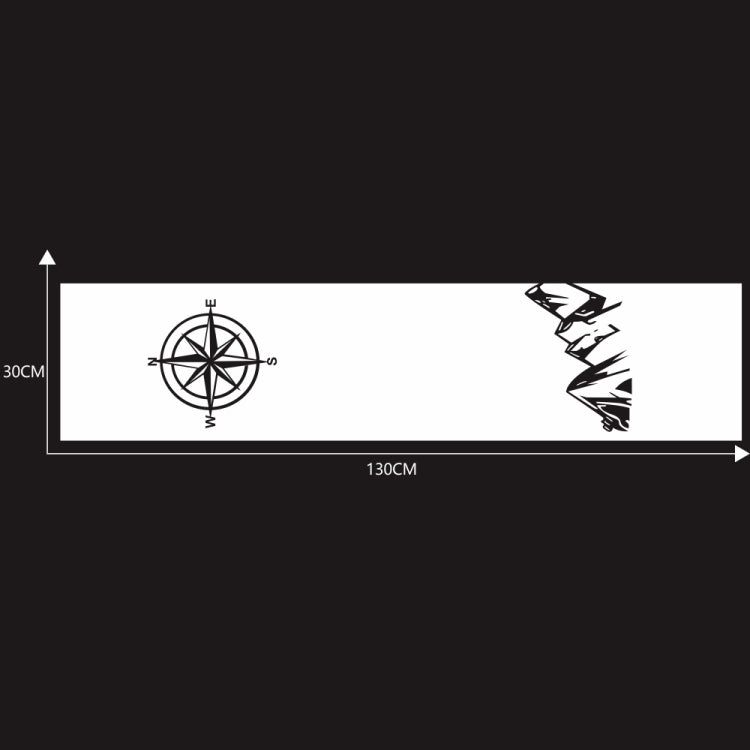D-864 Compass Pattern Car Modified Decorative Sticker(White) by buy2fix