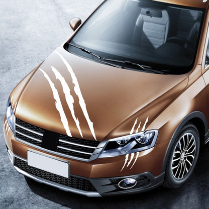 D-865 Claw Scratches Pattern Car Modified Decorative Sticker(White) by buy2fix