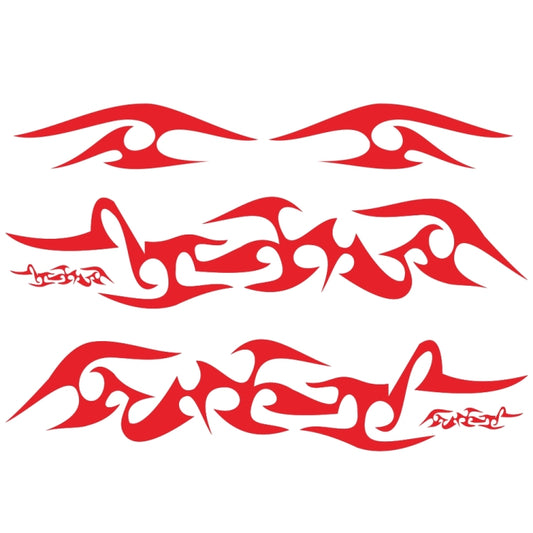 2 PCS/Set D-925 Flame Pattern Car Modified Decorative Sticker(Red) by buy2fix