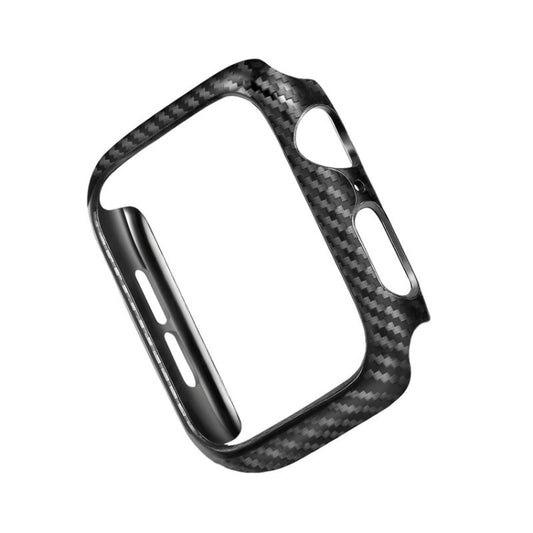 PC Carbon Fiber Frame Watch Case For Apple Watch Series 9 / 8 / 7 45mm(Black) by buy2fix