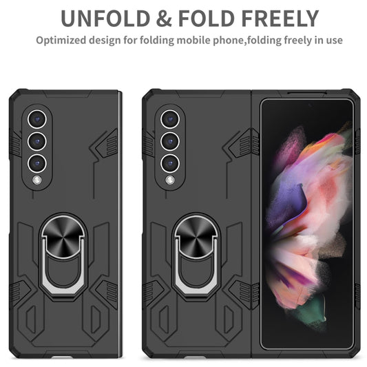For Samsung Galaxy Z Fold4 Matte UV Shockproof Phone Case(Black) by buy2fix