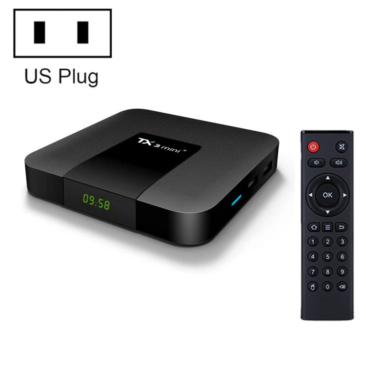 TX3 mini+  Android 11.0 Smart TV Box, Amlogic S905W2 Quad Core, Memory:4GB+64GB, 2.4GHz / 5GHz WiFi(US Plug) - Consumer Electronics by buy2fix | Online Shopping UK | buy2fix