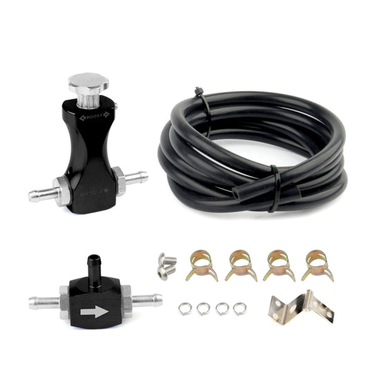 Valve de régulation de contrôleur Turbo Boost modifiée pour voiture (noir)