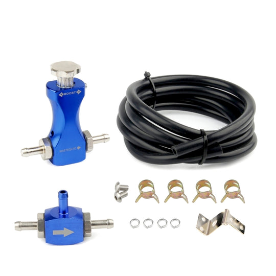 Vanne de régulation de contrôleur Turbo Boost modifiée pour voiture (bleu)