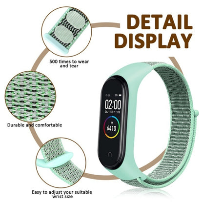 For Xiaomi Mi Band 7 Nylon Weave Watch Band(Pearl Pink) by buy2fix
