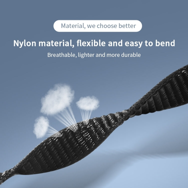 For Xiaomi Mi Band 7 Nylon Weave Watch Band(Pearl Pink) by buy2fix