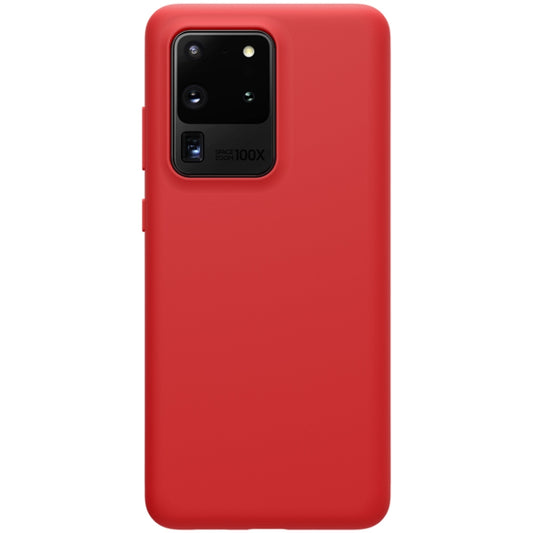 For Galaxy S20 Ultra / S20 Ultra 5G NILLKIN Feeling Series Liquid Silicone Anti-fall Mobile Phone Protective Case(Red) - Galaxy Phone Cases by NILLKIN | Online Shopping UK | buy2fix