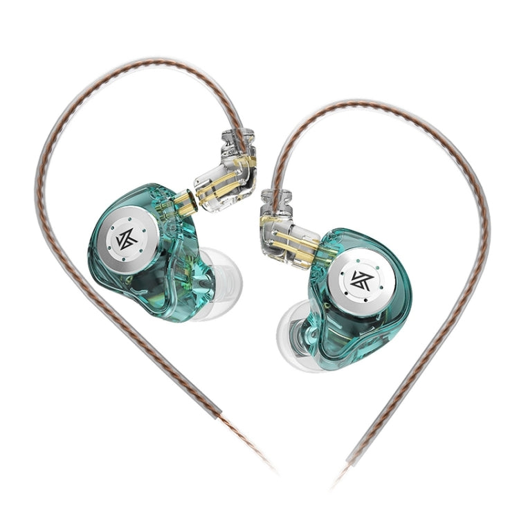 KZ-EDX PRO 1.25m Dynamic HiFi In-Ear Sports Music Headphones, Style:Without Microphone(Transparent Cyan) - In Ear Wired Earphone by KZ | Online Shopping UK | buy2fix