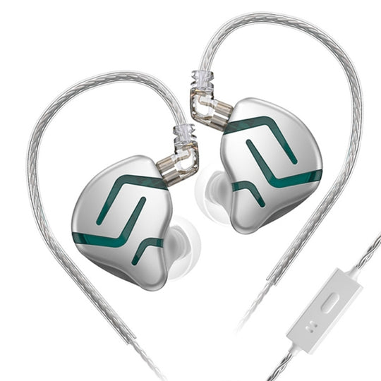 Écouteurs intra-auriculaires hybrides dynamiques électrostatiques KZ-ZES, longueur: 1,2 m (avec microphone)