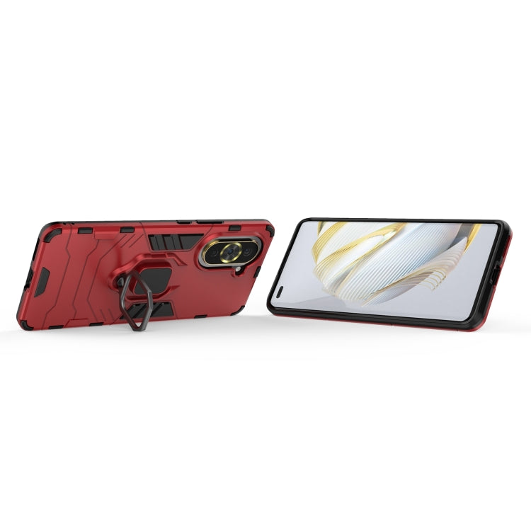 For Huawei Nova 10 Pro 4G Shockproof PC + TPU Protective Phone Case with Magnetic Ring Holder(Red) - Mobile Accessories by buy2fix | Online Shopping UK | buy2fix