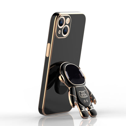 For iPhone 11 Plating Astronaut Holder Phone Case (Matcha Green) by buy2fix