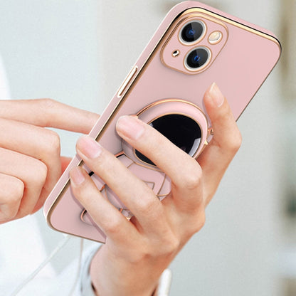 For iPhone 11 Plating Astronaut Holder Phone Case (Matcha Green) by buy2fix