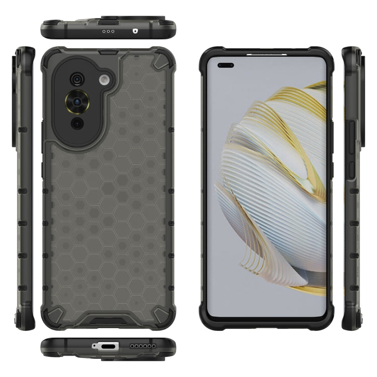 For Huawei nova 10 Pro 4G Shockproof Honeycomb PC + TPU Phone Case(Grey) - Mobile Accessories by buy2fix | Online Shopping UK | buy2fix