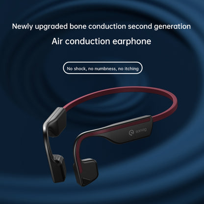 Sanag A11S Bone Conduction Second-generation Air Conduction Headphones(White Grey) - Sport Earphone by Sanag | Online Shopping UK | buy2fix