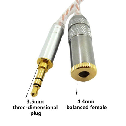 ZS0156 Balanced Inter-conversion Audio Cable(3.5 Stereo Male to 4.4 Balance Female) - Headset Accessories by buy2fix | Online Shopping UK | buy2fix