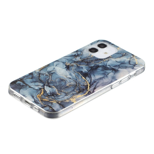 For iPhone 12 / 12 Pro IMD Marble Pattern TPU Phone Case(Grey) by buy2fix