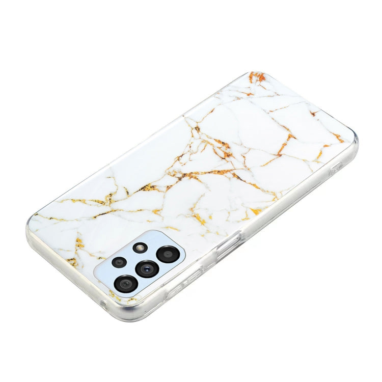 For Samsung Galaxy A52 5G / 4G IMD Marble Pattern TPU Phone Case(White) by buy2fix