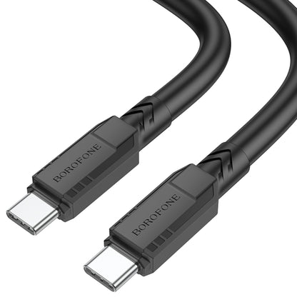 Borofone BX81 Type-C to Type-C Goodway 60W Charging Data Cable, Length:1m(Black) -  by Borofone | Online Shopping UK | buy2fix