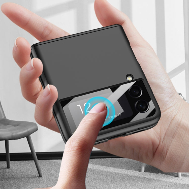 For Samsung Galaxy Z Flip4 GKK Magnetic Fold All-inclusive Protective Phone Case(Black) by GKK