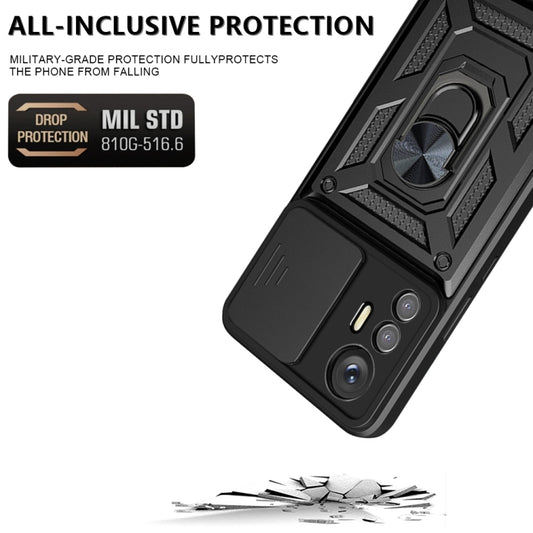 For Xiaomi 12 Lite Sliding Camera Design TPU + PC Phone Case(Black) by buy2fix