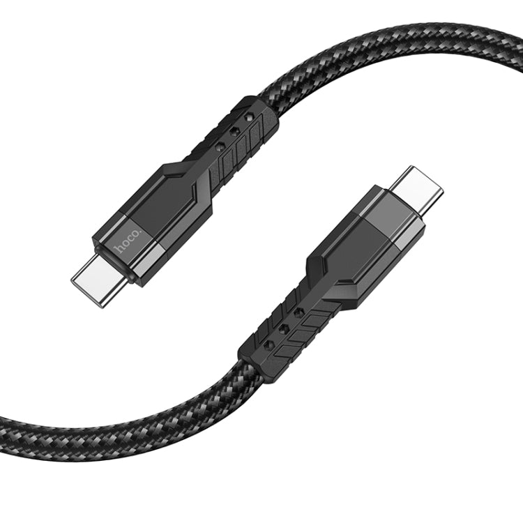 hoco U110 60W USB-C / Type-C to USB-C / Type-C Charging Data Cable，Length：1.2m(Black) -  by hoco | Online Shopping UK | buy2fix
