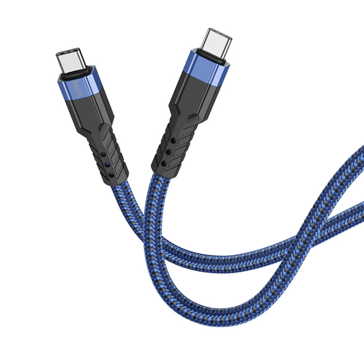 hoco U110 60W USB-C / Type-C to USB-C / Type-C Charging Data Cable，Length：1.2m(Blue) -  by hoco | Online Shopping UK | buy2fix