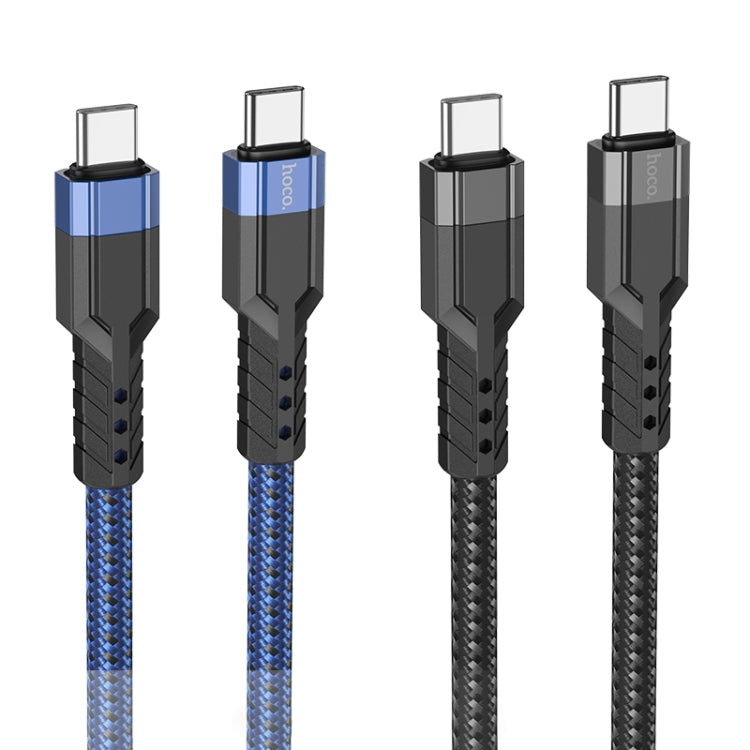 hoco U110 60W USB-C / Type-C to USB-C / Type-C Charging Data Cable，Length：1.2m(Blue) -  by hoco | Online Shopping UK | buy2fix