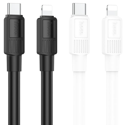 hoco X84 20W USB-C / Type-C to 8 Pin Solid PD Charging Data Cable，Length：1m(White) by hoco
