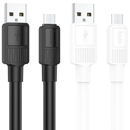 hoco X84 2.4A USB to Micro USB Solid Charging Data Cable，Length：1m(Black) -  by hoco | Online Shopping UK | buy2fix