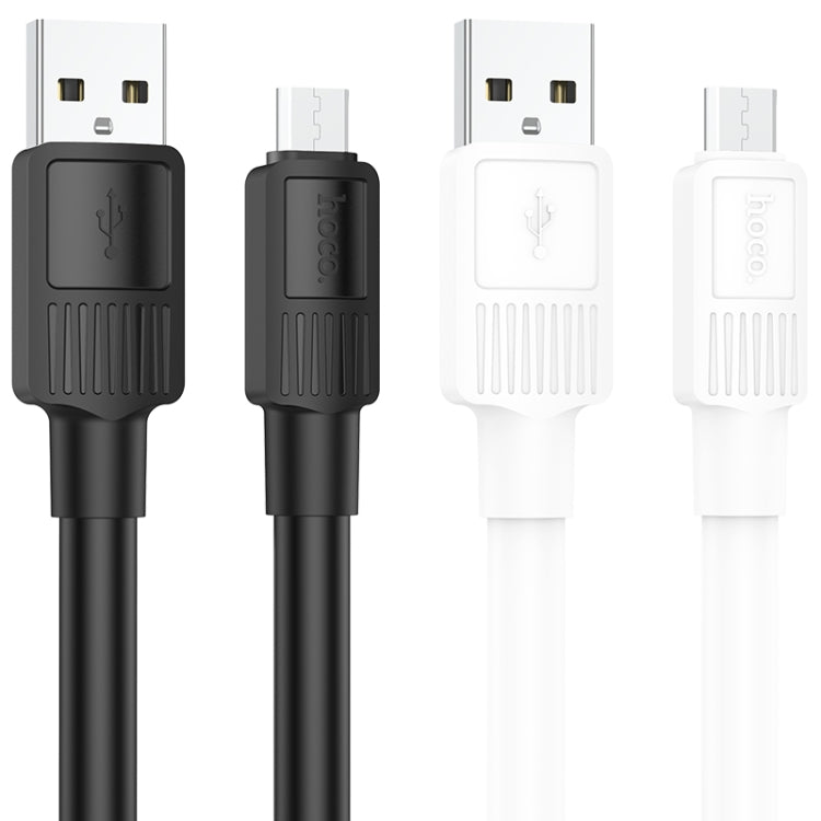 hoco X84 2.4A USB to Micro USB Solid Charging Data Cable，Length：1m(White) -  by hoco | Online Shopping UK | buy2fix