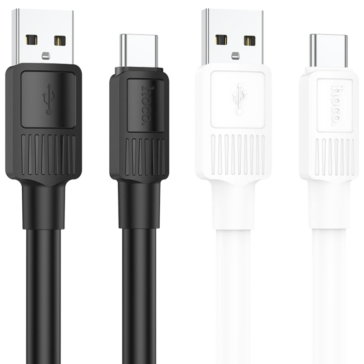 hoco X84 3A USB to USB-C / Type-C Solid Charging Data Cable，Length：1m(Black) -  by hoco | Online Shopping UK | buy2fix