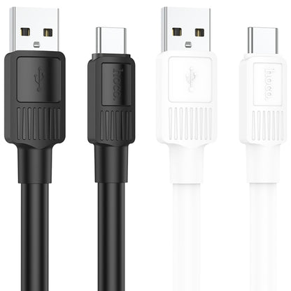 hoco X84 3A USB to USB-C / Type-C Solid Charging Data Cable，Length：1m(White) -  by hoco | Online Shopping UK | buy2fix