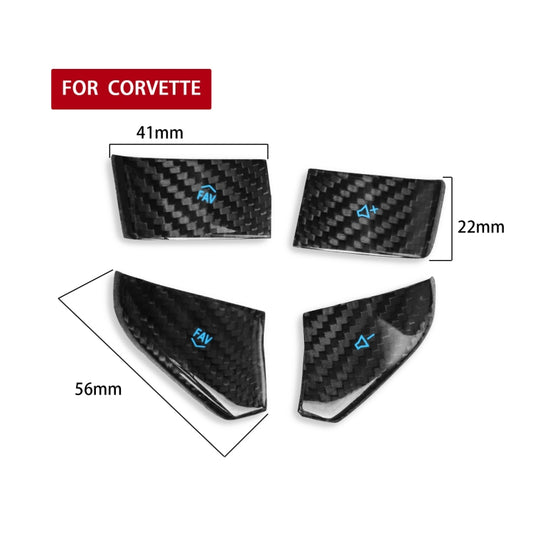 Car Steering Wheel Below Buttons for Chevrolet Corvette C8 2020-2021(Blue) by buy2fix