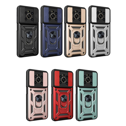 For Honor X9 5G/X9 4G Sliding Camera Design TPU + PC Phone Case(Red) by buy2fix