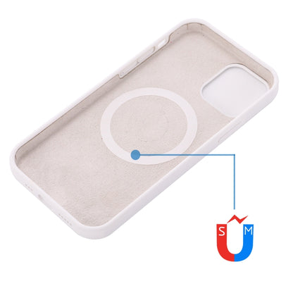 For iPhone 14 Plus Shockproof Silicone Magsafe Case (White) - iPhone 14 Plus Cases by buy2fix | Online Shopping UK | buy2fix