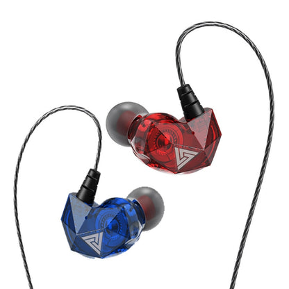 QKZ AK2 Sports In-ear Wired HiFi Sound Heavy Bass 3.5mm Earphone with Mic(Two-color) - In Ear Wired Earphone by QKZ | Online Shopping UK | buy2fix