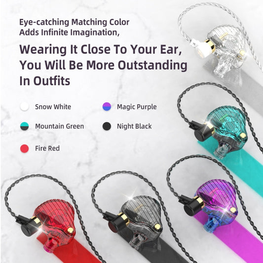 QKZ SK3 3.5mm Sports In-ear Wired HIFI Bass Stereo Sound Earphone with Mic(Blue Purple) by QKZ