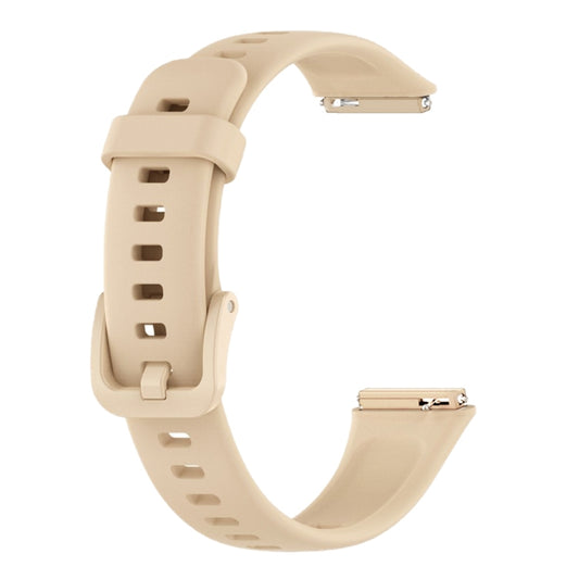 For Huawei Band 7 Silicone Watch Band(Khaki) by buy2fix