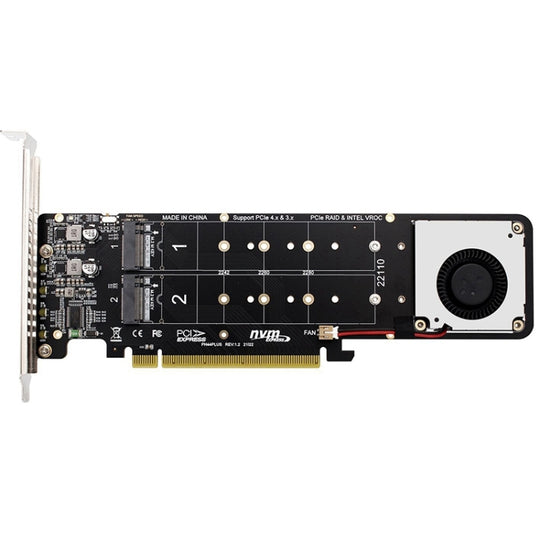 Carte de conversion RAID SSD PCIe X16 vers M.2 M-key NVMEx4