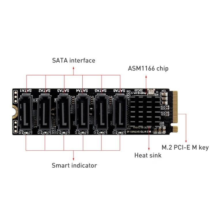 M2 M-EKY PCIE 3.0 to SATA 6G Adapter - USB Data Link by buy2fix | Online Shopping UK | buy2fix