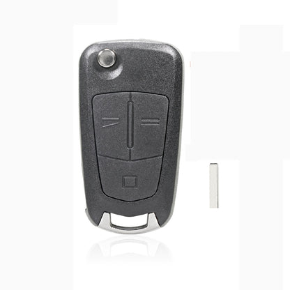 For Opel Car Foldable Blade Key Case with Screw Hole, Style:3-button HU100 without Slot - In Car by buy2fix | Online Shopping UK | buy2fix